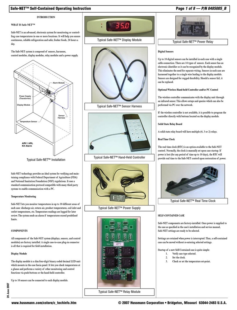 Hussmann Safe-NET operating instructions