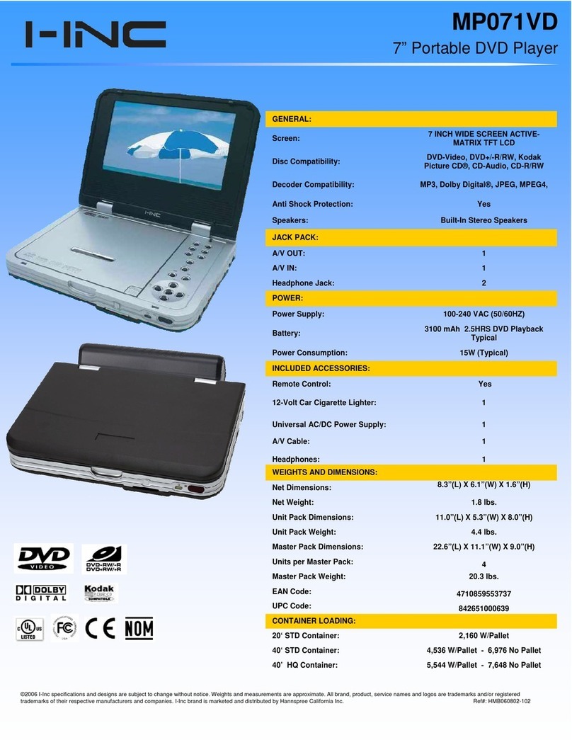 I-Inc MP071VD Specifications