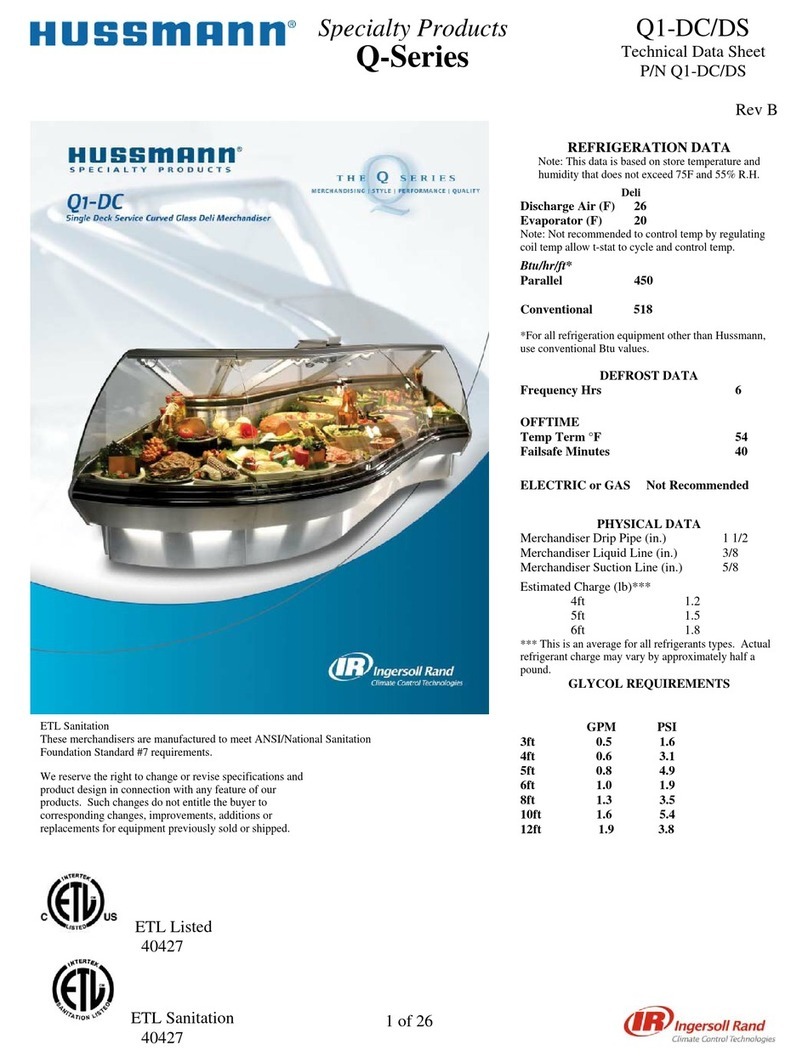 Hussmann Q1-DC Wedge Instruction Manual Hussmann Q1-DC Wedge Instruction Manual