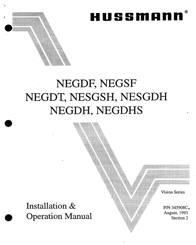 Hussmann NEGDF User manual