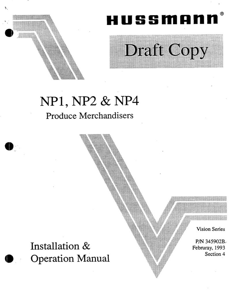 Hussmann NP1 Installation and operation manual