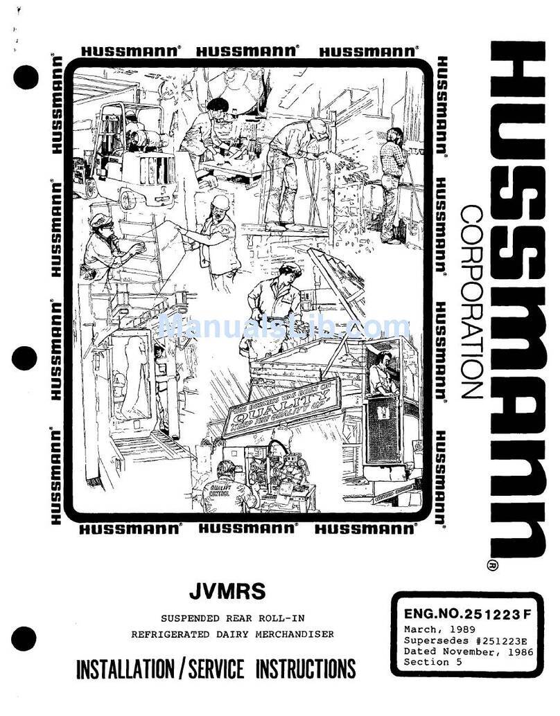 Hussmann JVMRS User manual