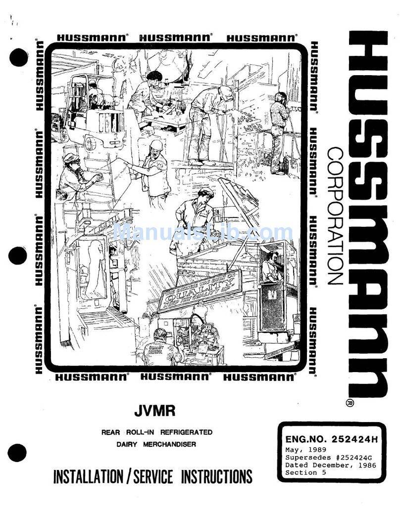 Hussmann JVMR User manual Hussmann JVMR User manual