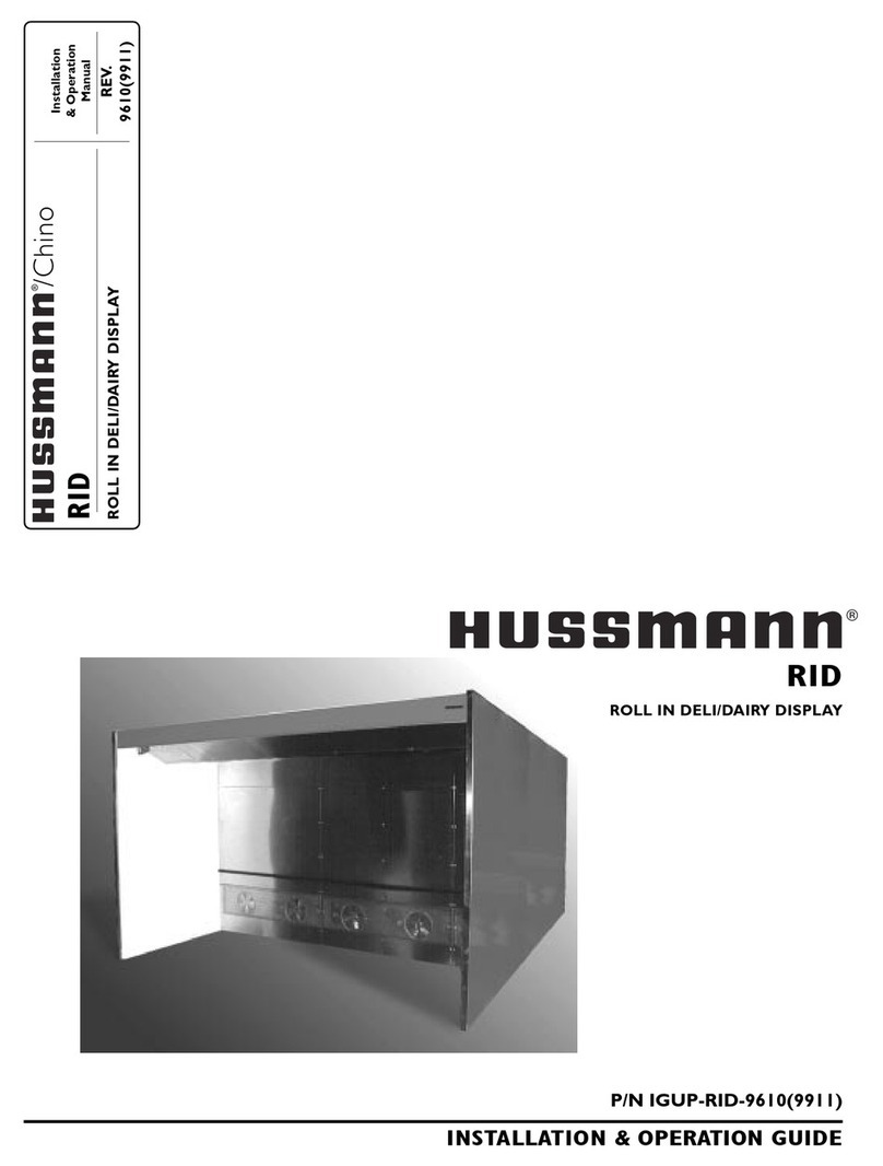 Hussmann RID Operating instructions