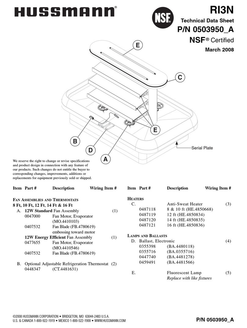 Hussmann RI3-N Instruction Manual Hussmann RI3-N Instruction Manual