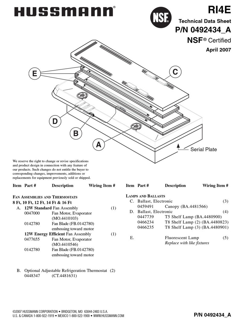 Hussmann RI4-E Instruction Manual Hussmann RI4-E Instruction Manual