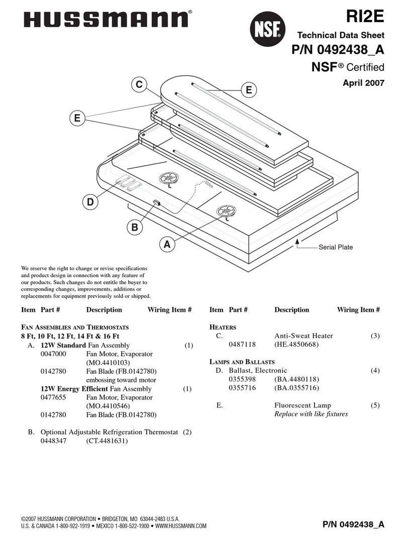 Hussmann RI2-E Instruction Manual
