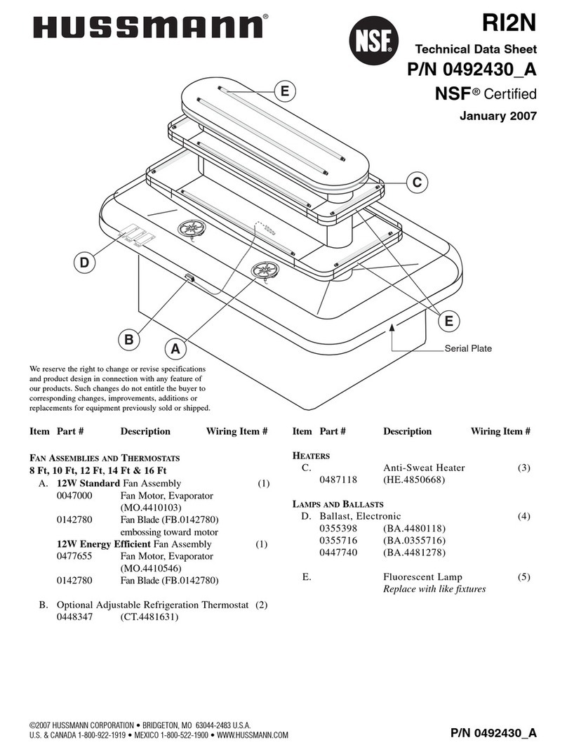 Hussmann RI2N Instruction Manual Hussmann RI2N Instruction Manual
