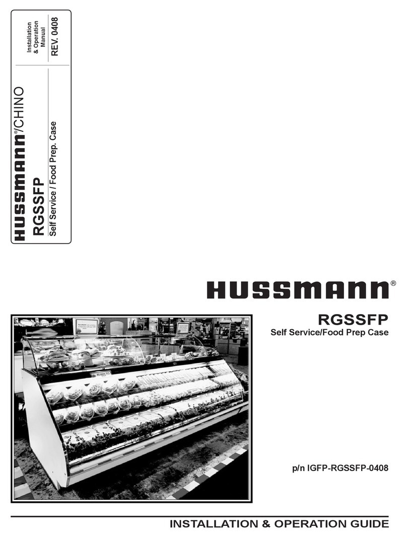 Hussmann RGSSFP Operating instructions