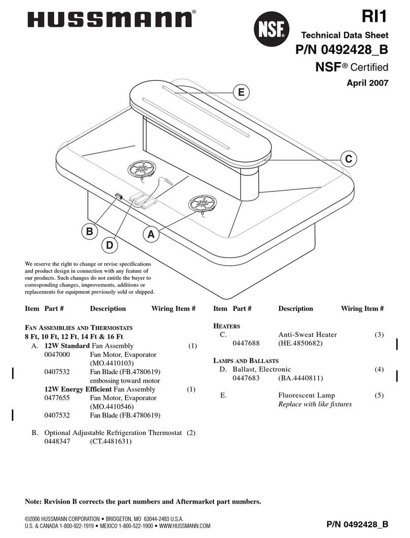 Hussmann RI1 Instruction Manual