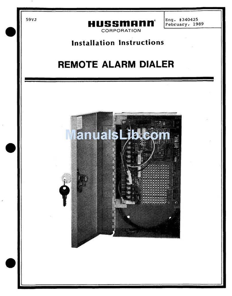 Hussmann Remote Alarm Dialer install guide