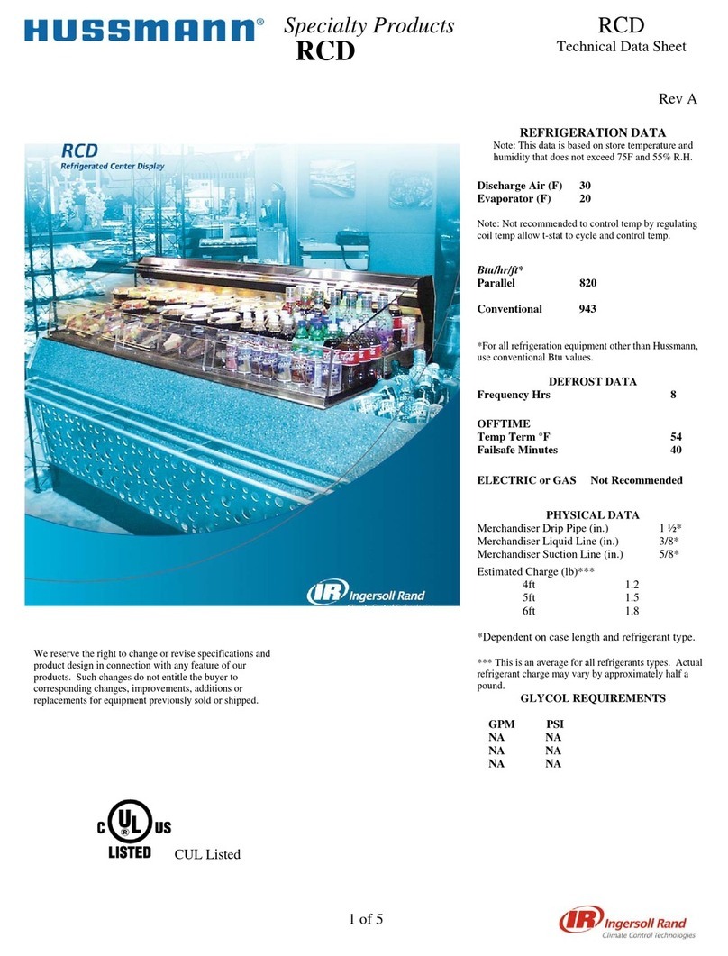 Hussmann RCD Instruction Manual Hussmann RCD Instruction Manual