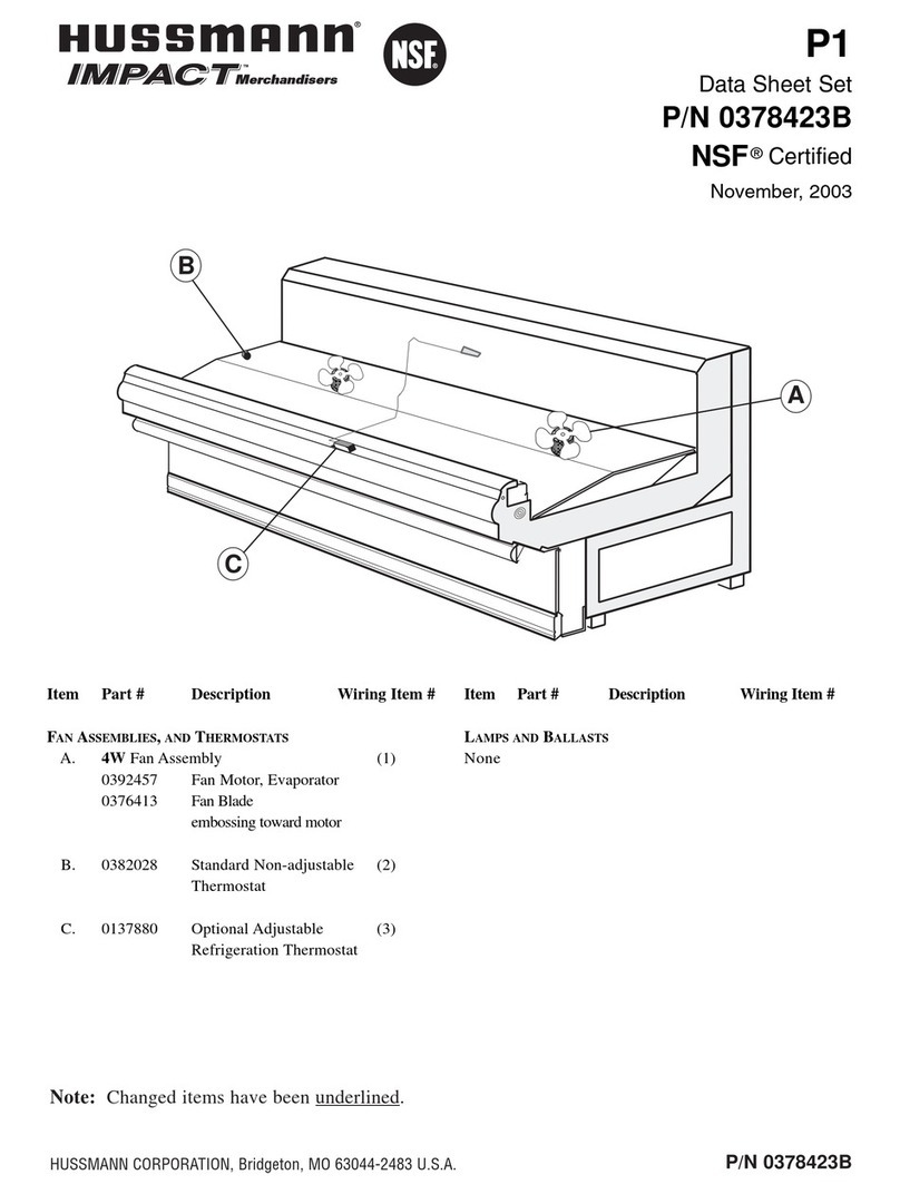 Hussmann Impact P1 User manual Hussmann Impact P1 User manual