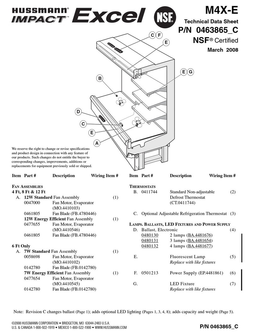 Hussmann Impact Excel M4X-E Instruction Manual