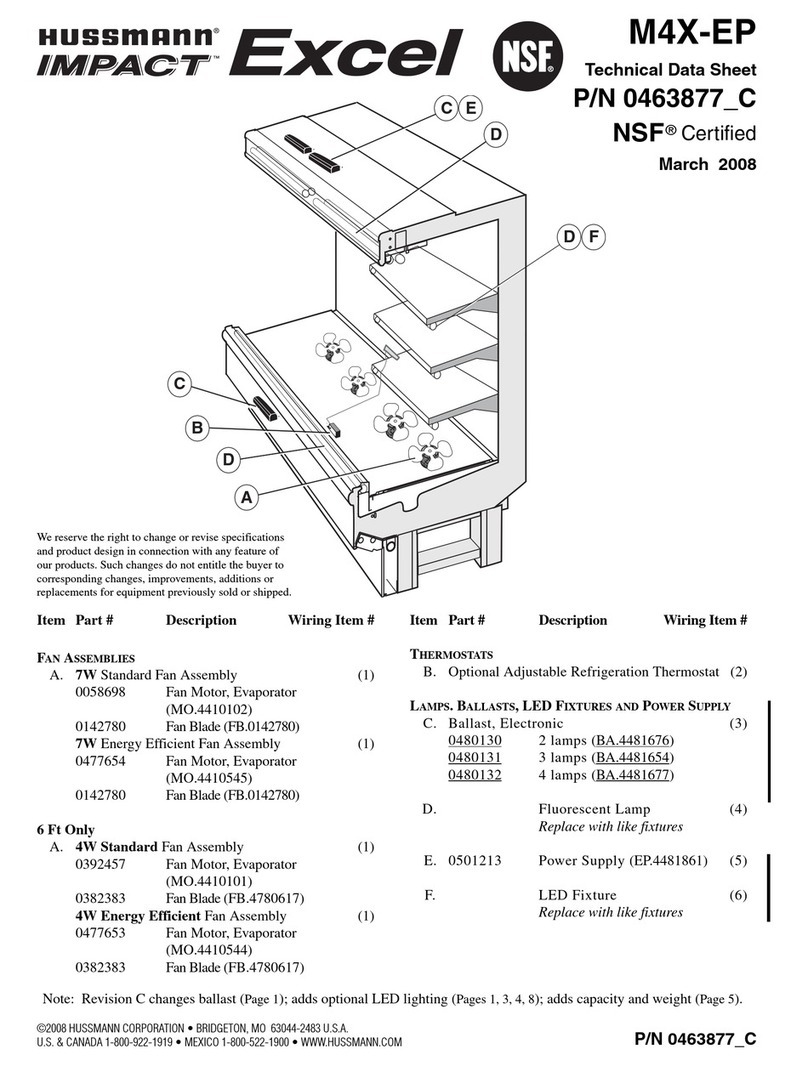 Hussmann Impact Excel M4X-EP Instruction Manual