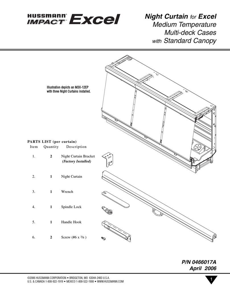 Hussmann M3X-EP User manual