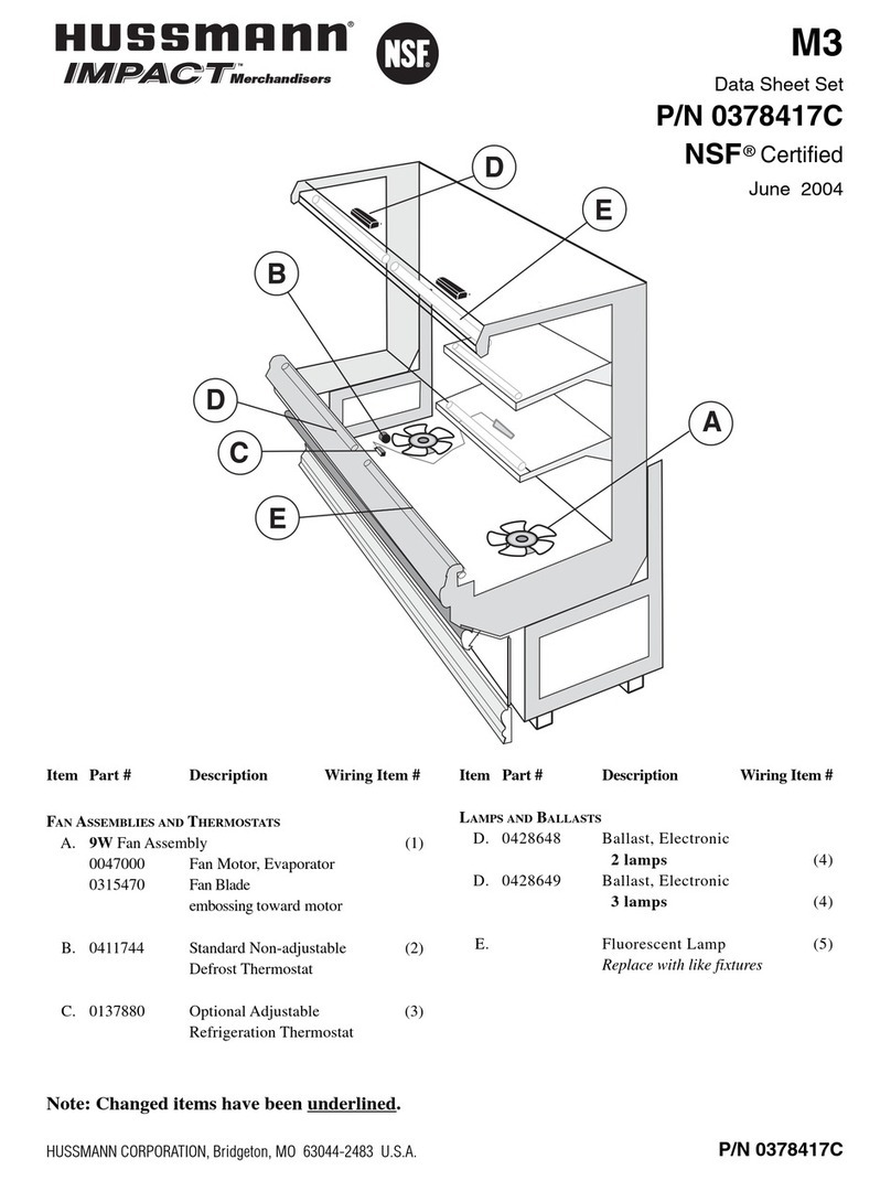 Hussmann Impact M3 User manual Hussmann Impact M3 User manual