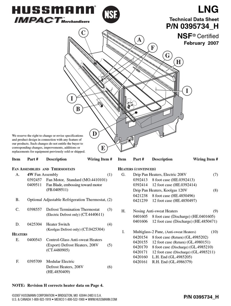 Hussmann LNG Instruction Manual