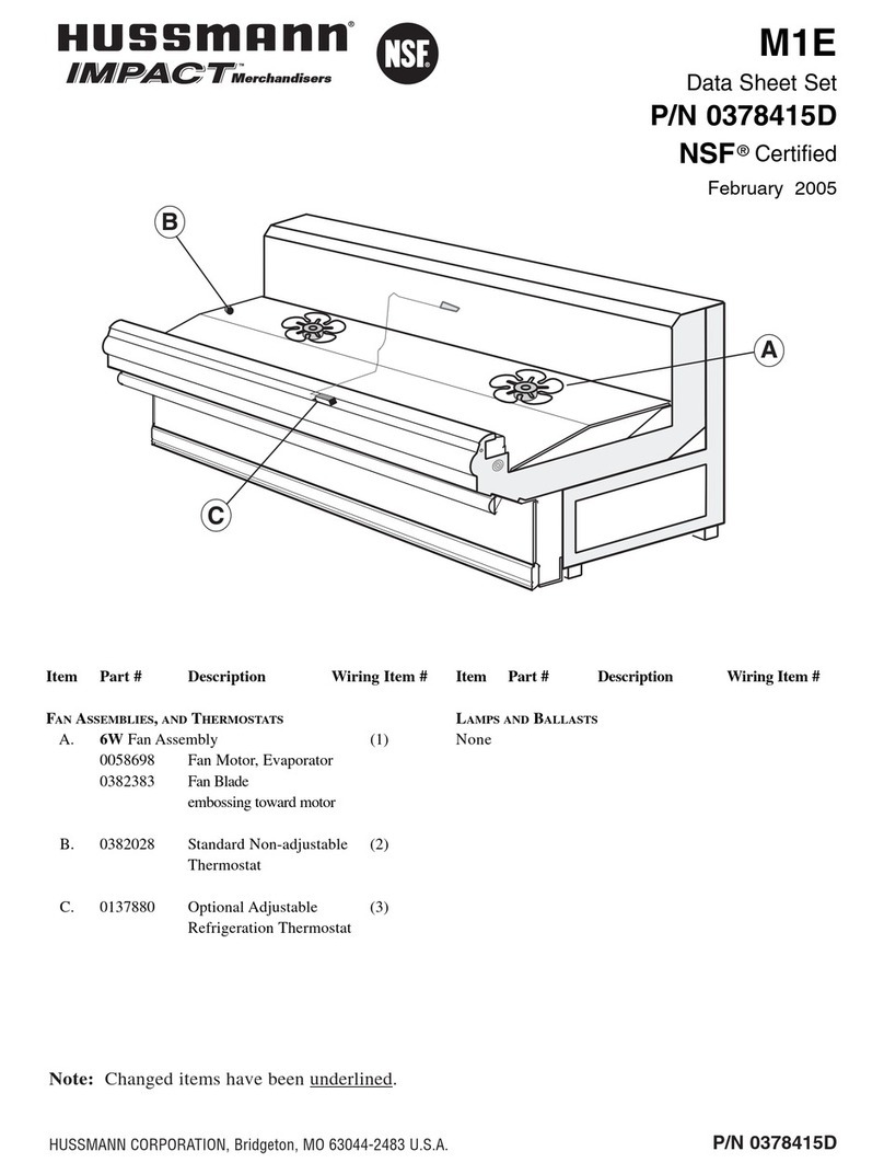 Hussmann Impact M1E User manual Hussmann Impact M1E User manual
