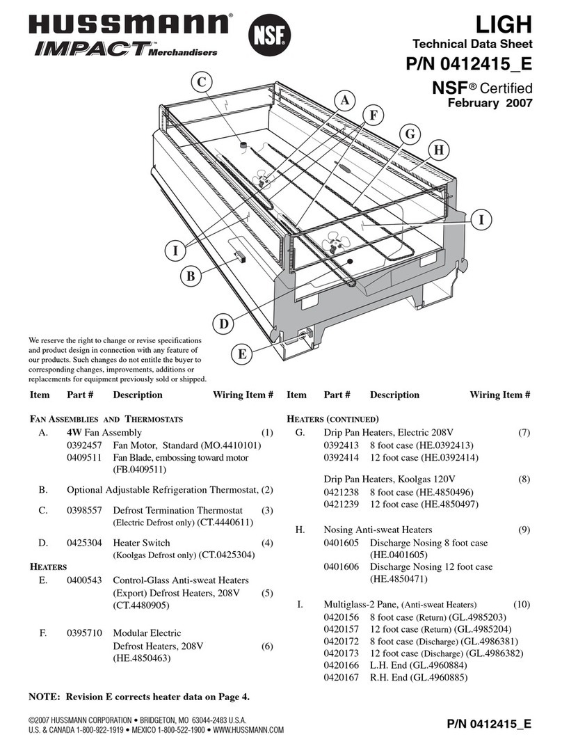 Hussmann IMPACT LIGH Instruction Manual