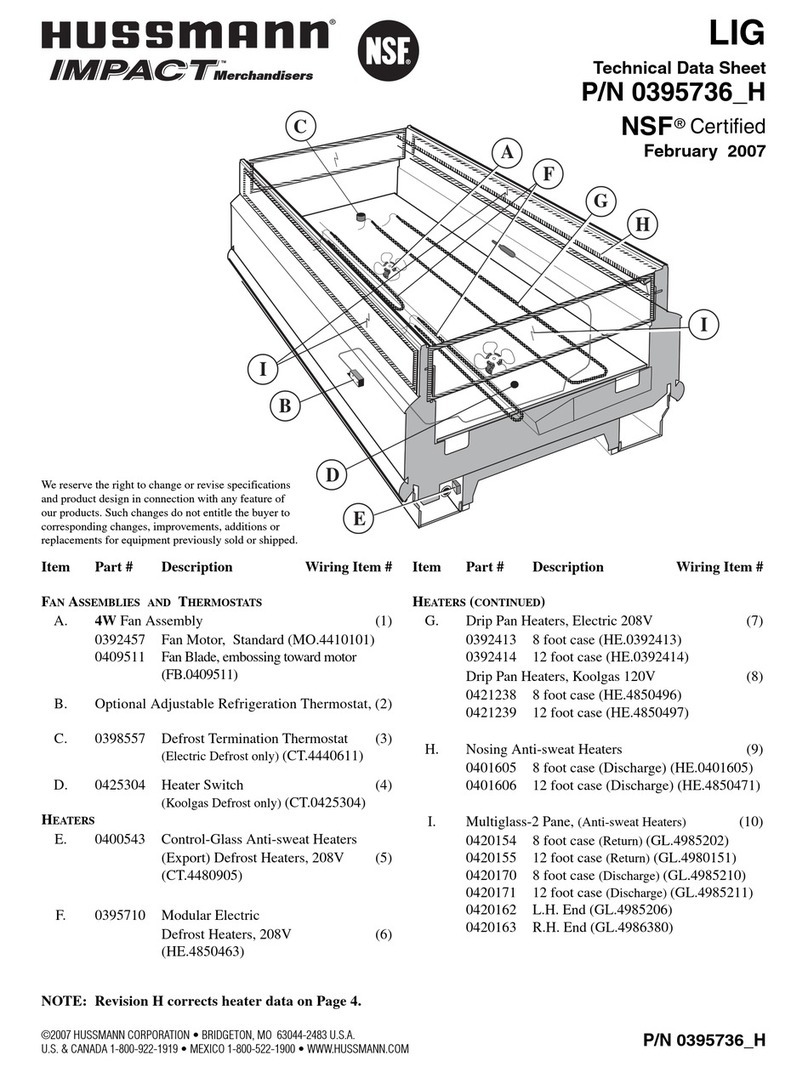 Hussmann LIG Instruction Manual