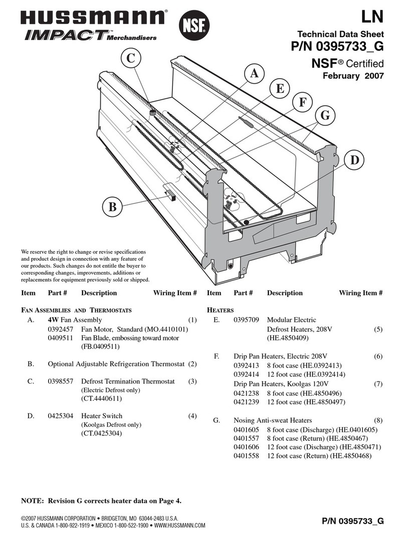 Hussmann LN Instruction Manual Hussmann LN Instruction Manual