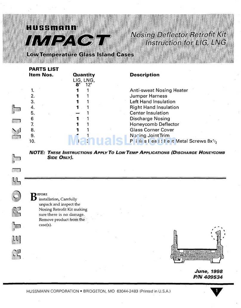 Hussmann LIG User manual