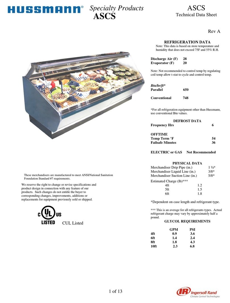 Hussmann ASCS Instruction Manual