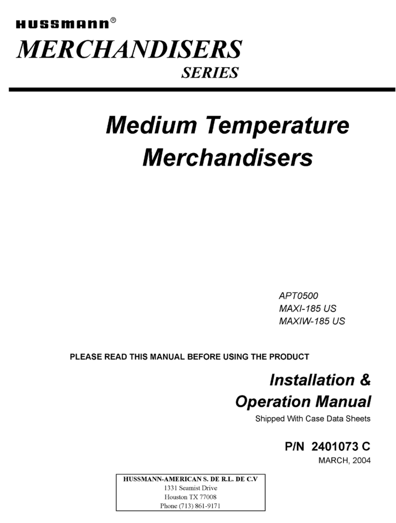 Hussmann APT0500 User manual Hussmann APT0500 User manual