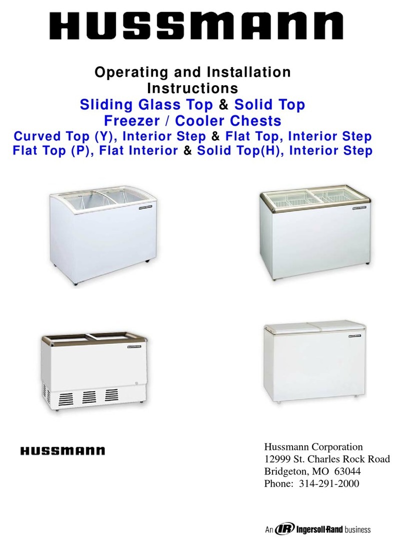Hussmann HBD/BC-142 User manual Hussmann HBD/BC-142 User manual