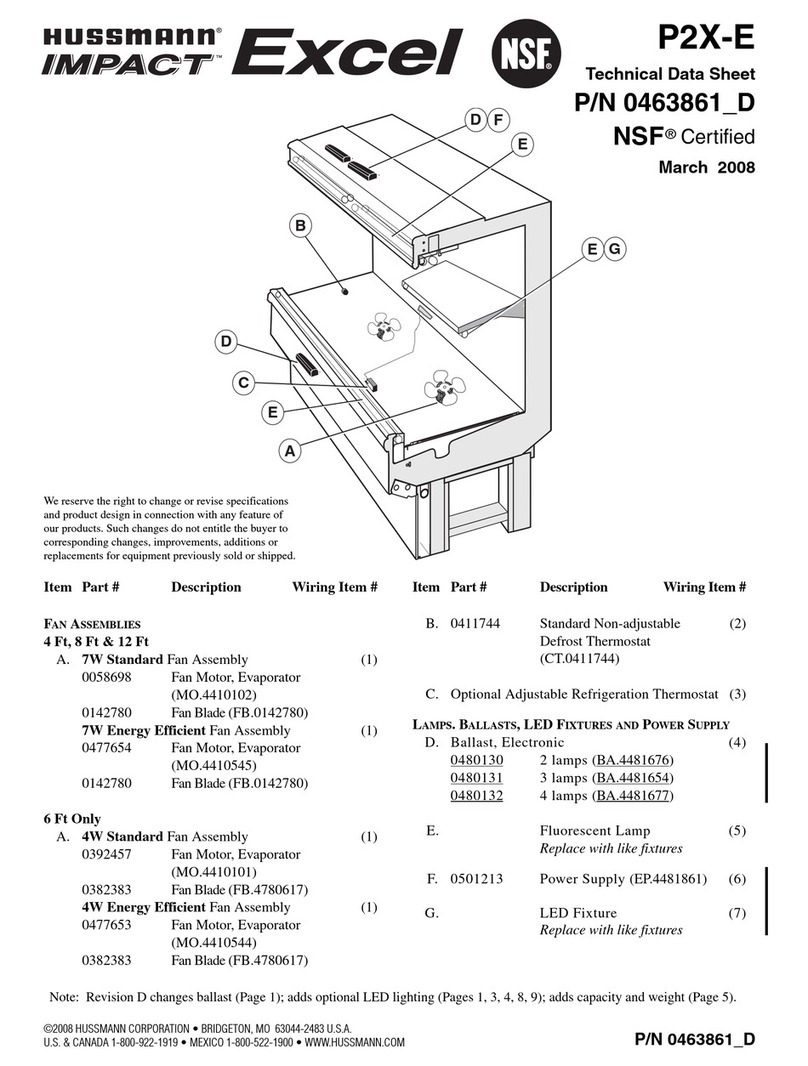 Hussmann Impact Excel P2X-E Instruction Manual