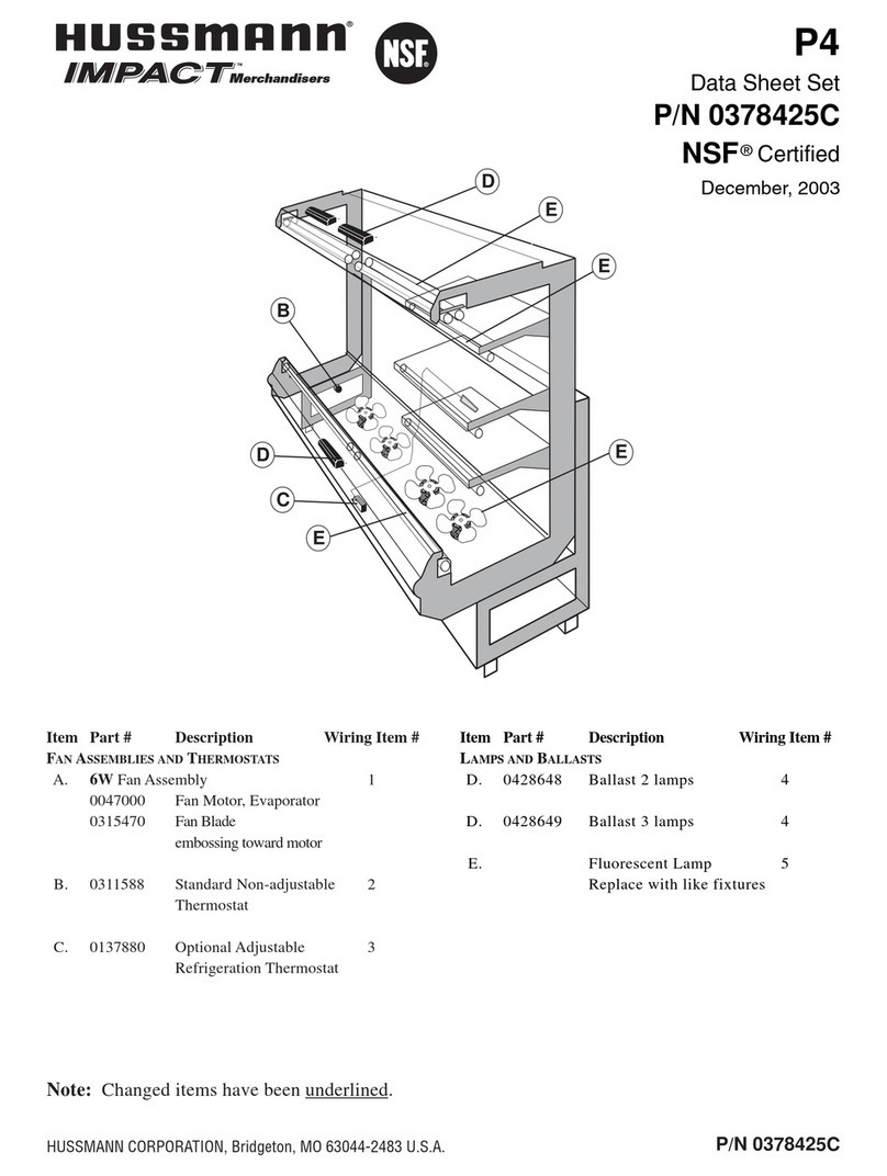 Hussmann Impact P4 User manual