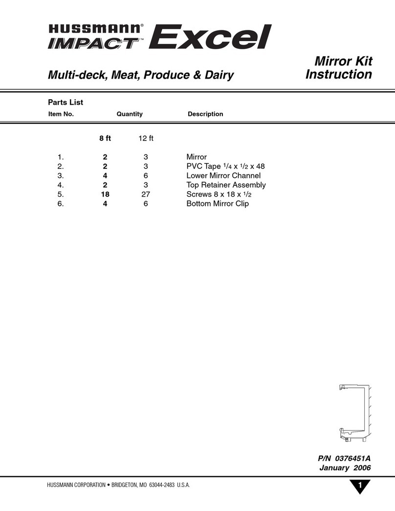 Hussmann IMPACT Excel C2-X User manual