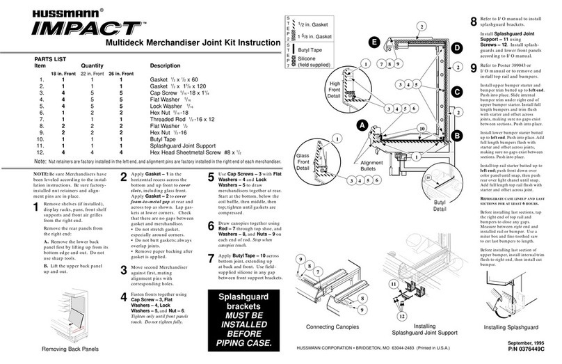 Hussmann IMPACT Excel C2-X User manual