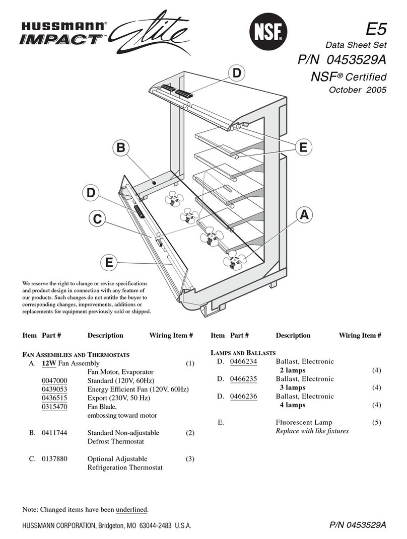 Hussmann IMPACT Elite E5 User manual Hussmann IMPACT Elite E5 User manual