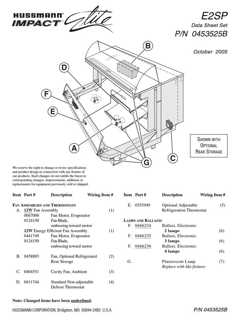 Hussmann IMPACT Elite E2SP User manual Hussmann IMPACT Elite E2SP User manual