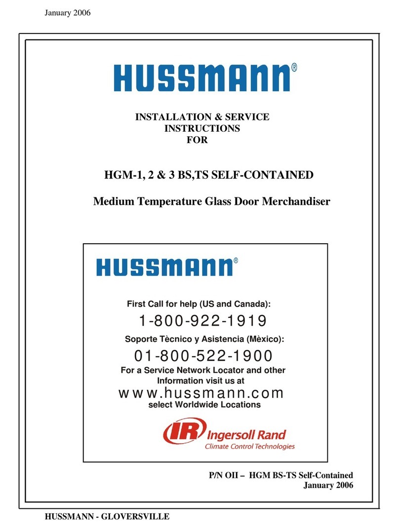 Hussmann HGM-1BS Quick guide Hussmann HGM-1BS Quick guide
