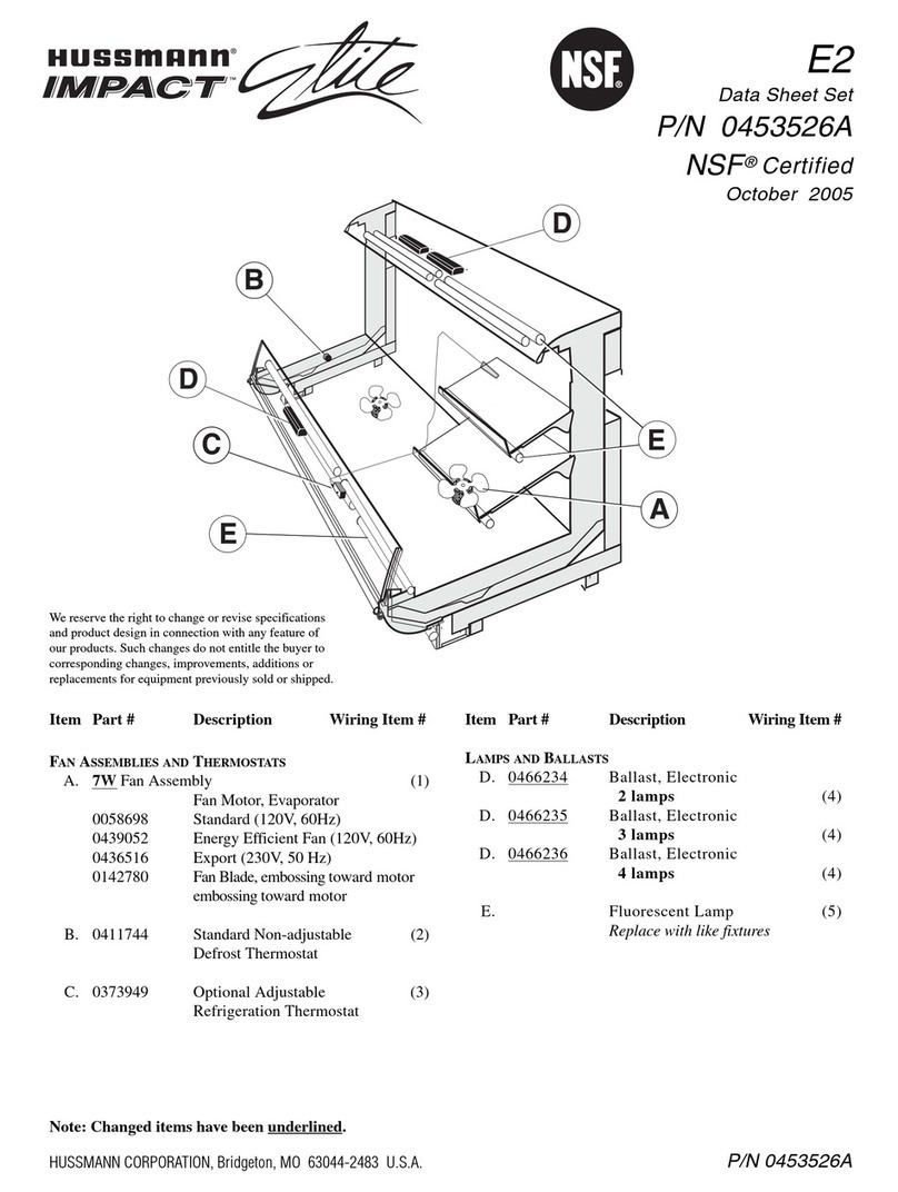 Hussmann IMPACT Elite E2 User manual