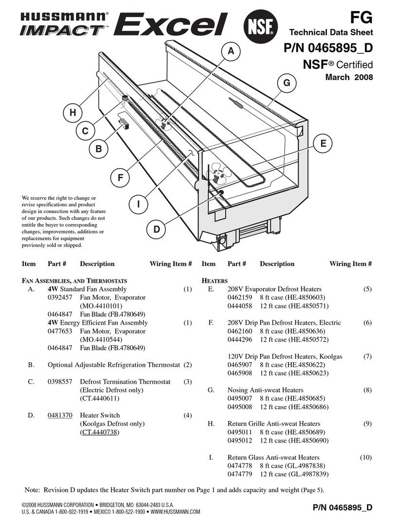 Hussmann FG Instruction Manual