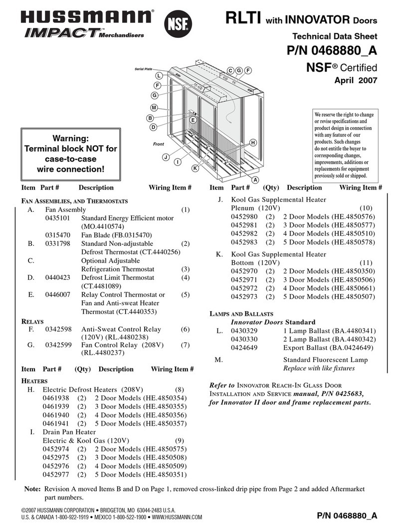 Hussmann IMPACT RLTI Instruction Manual