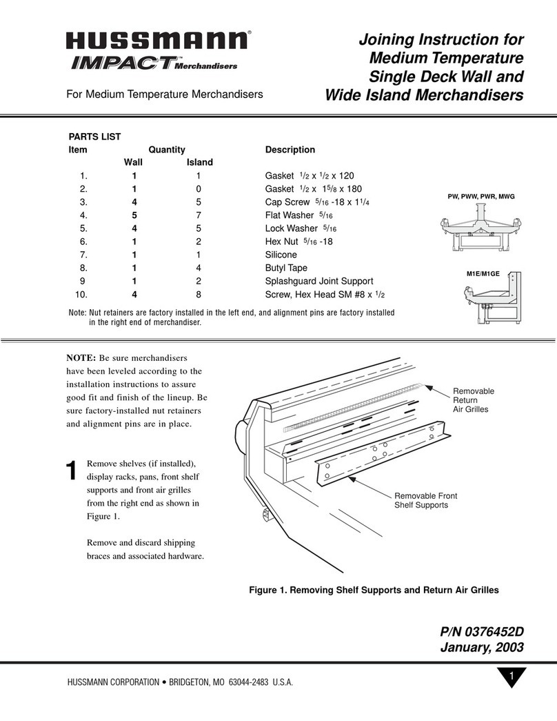 Hussmann IMPACT RL User manual