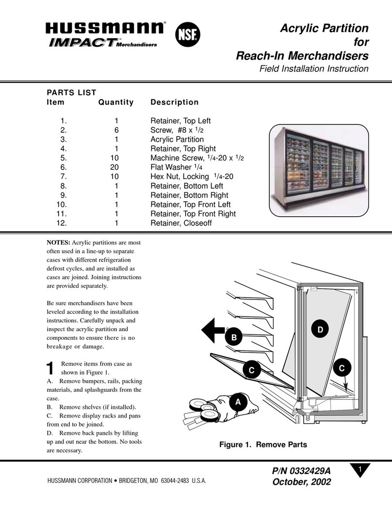 Hussmann IMPACT RL User manual Hussmann IMPACT RL User manual