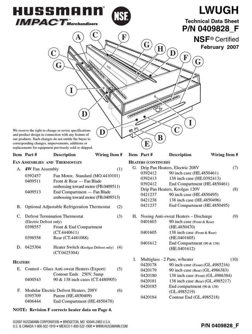 Hussmann IMPACT LWUGH Instruction Manual