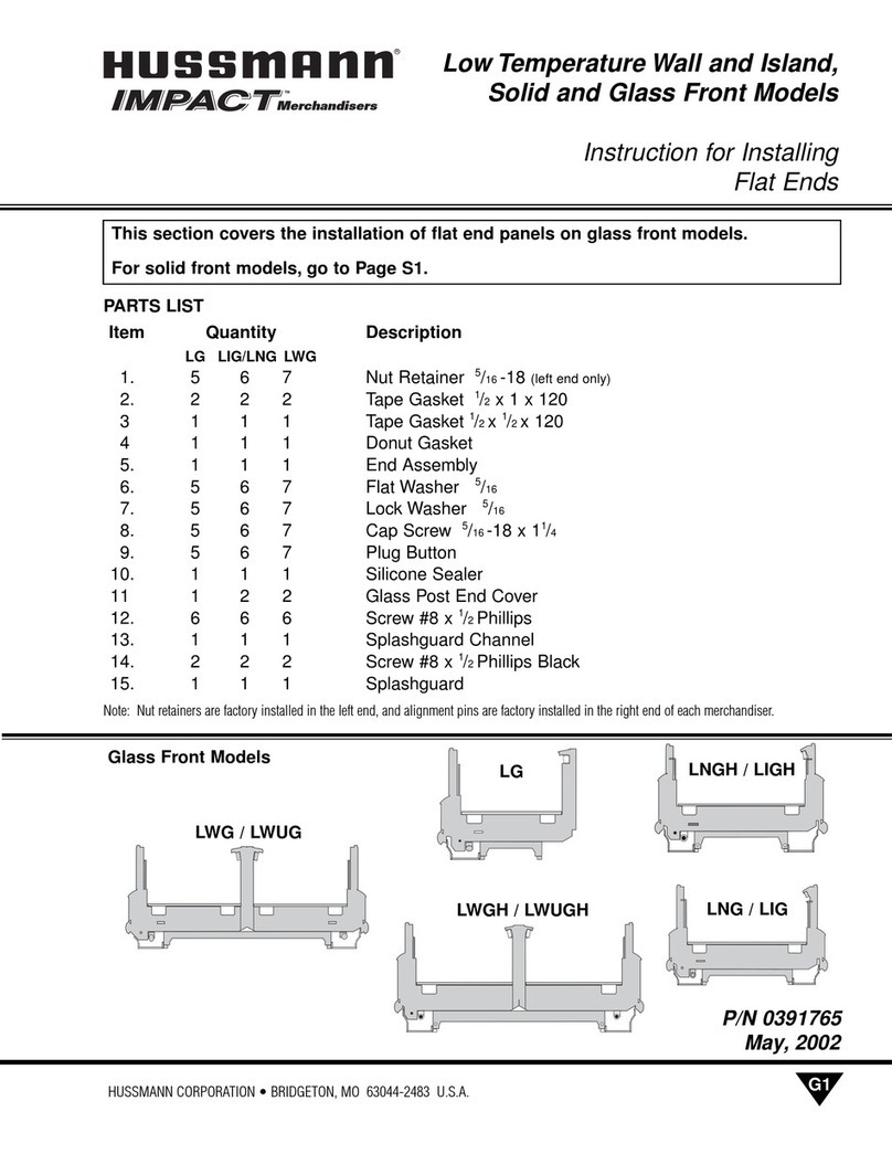 Hussmann IMPACT LWEGH User manual Hussmann IMPACT LWEGH User manual