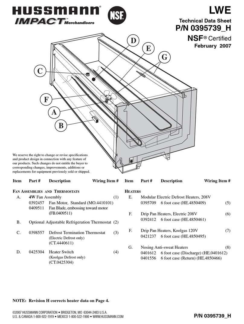 Hussmann IMPACT LWE Instruction Manual Hussmann IMPACT LWE Instruction Manual
