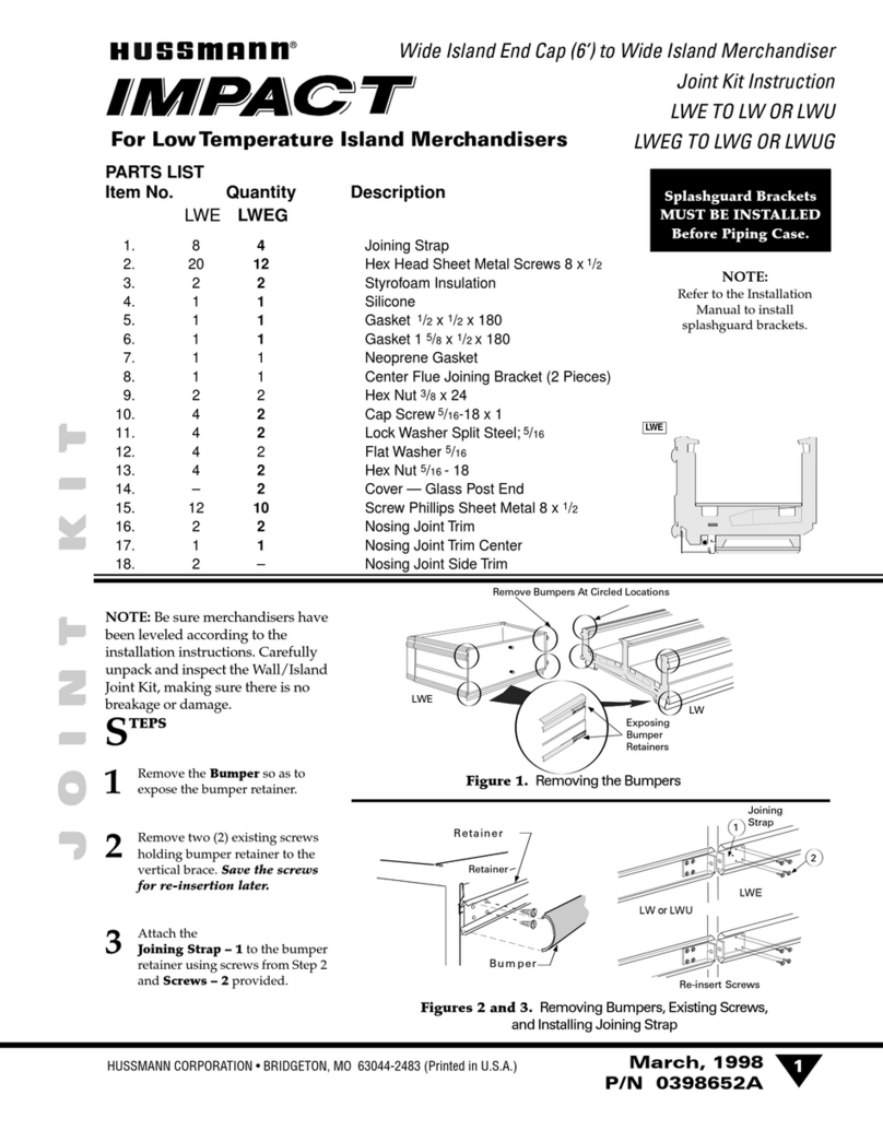 Hussmann IMPACT LW User manual