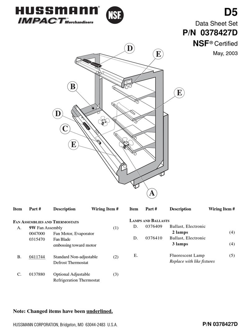 Hussmann IMPACT D5 User manual