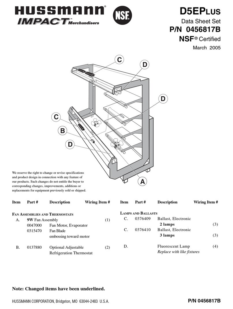 Hussmann D5-EP User manual