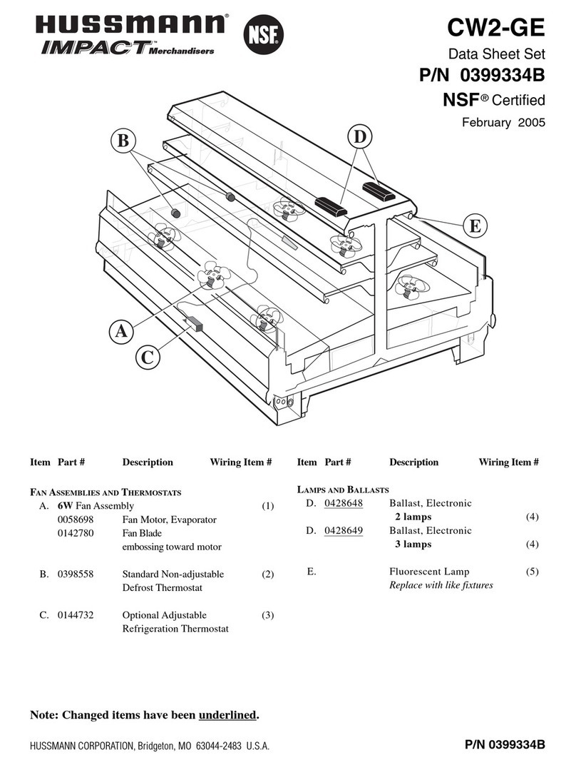 Hussmann IMPACT CW2-GE User manual