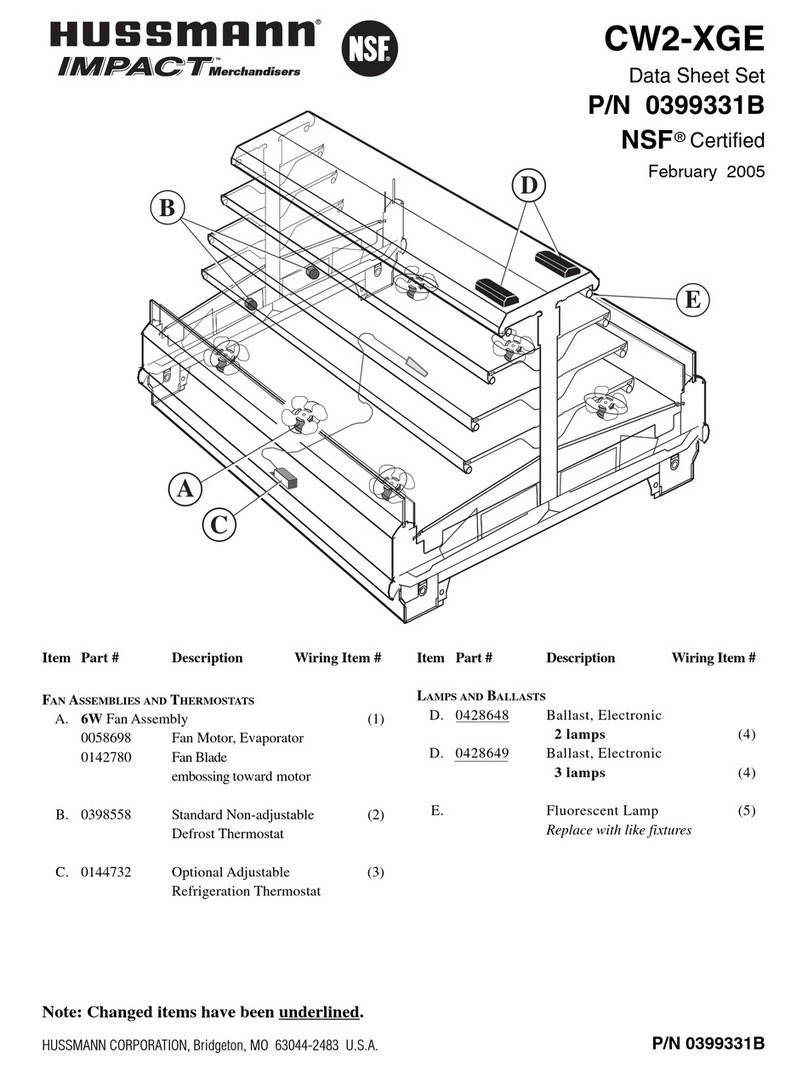 Hussmann IMPACT CW2-XGE User manual